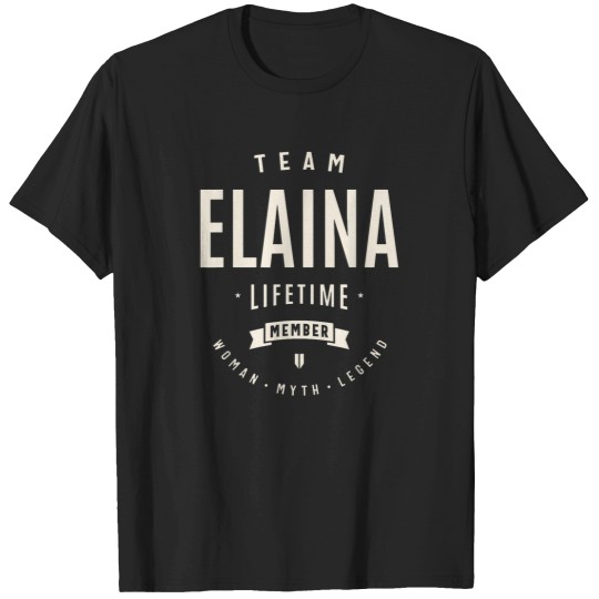Discover Team-Elaina-Lifetime-Member-Funny-Name-Elaina-T-Shirt T-Shirts