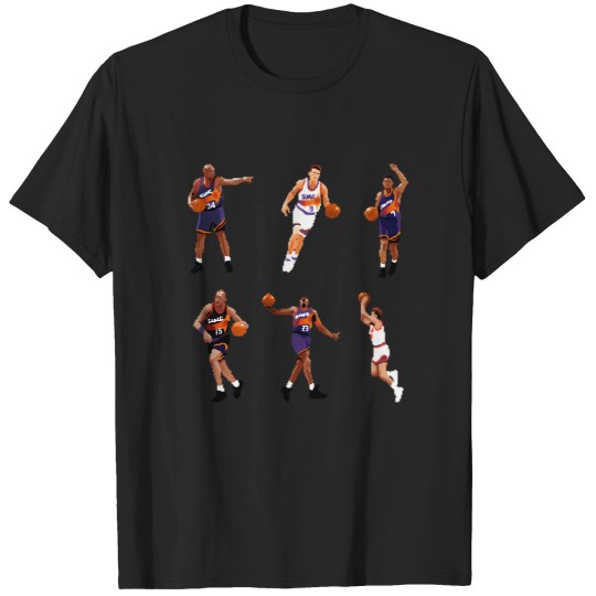 Discover Phoenix Legends 90s Sticker Collection (Charles Barkley Kevin Johnson Dan Majerle Danny Manning Cedric Ceballos Tom Chambers) Qiangy T-Shirts