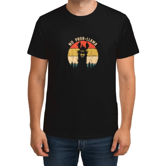 Discover No-Prob-Llama---Vintage-Llama-Alpaca---T-Shirt T-Shirts