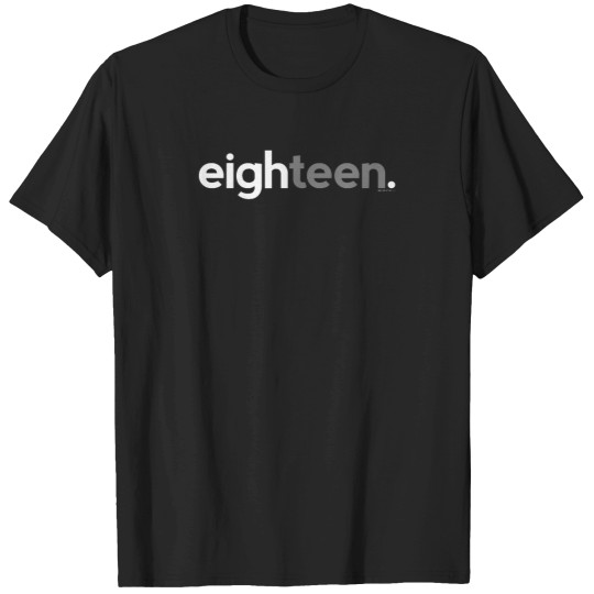 Discover 18Th-Birthday-For-Boys-Eighteen-Him-Age-18-Year-Party-Teen-T-Shirt T-Shirts