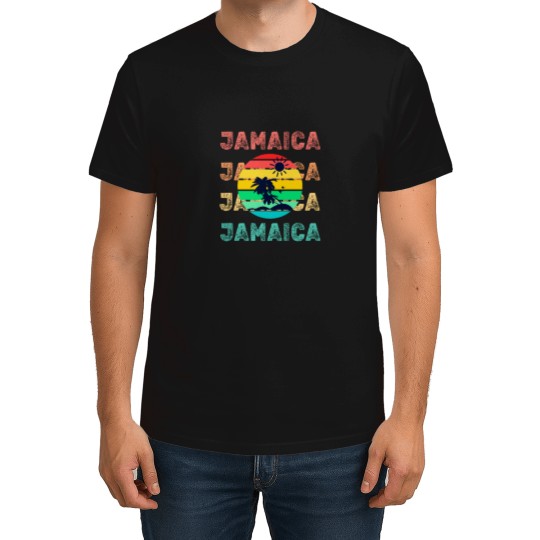 Discover Jamaica Paradise Life, Sunset and Palm Trees T-Shirts