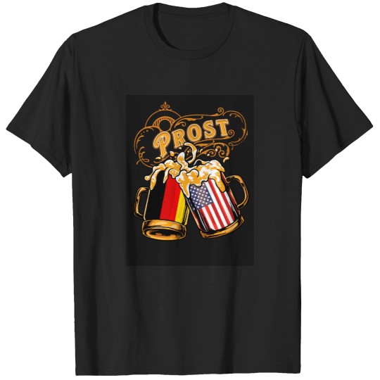 Discover Oktoberfest Wiesn Prost Deutschland - USA T-Shirts