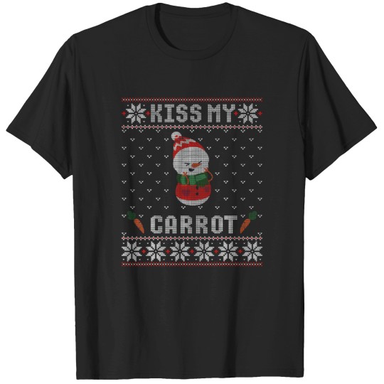 Discover Kiss My Carrot Lover Christmas Ugly T-Shirts