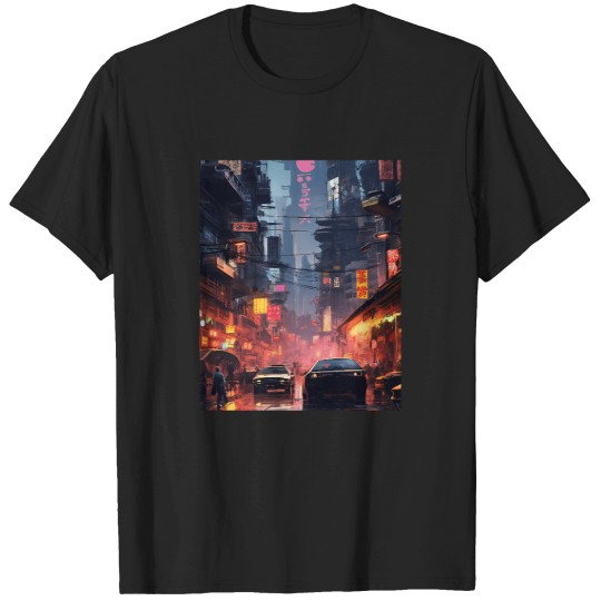 Discover 5778 Technological Urban Nightlife Graphic T-Shirt T-Shirts
