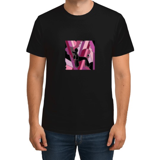 Discover Cool-Funky-Black-Poodle-Abstract-Art T-Shirt T-Shirts