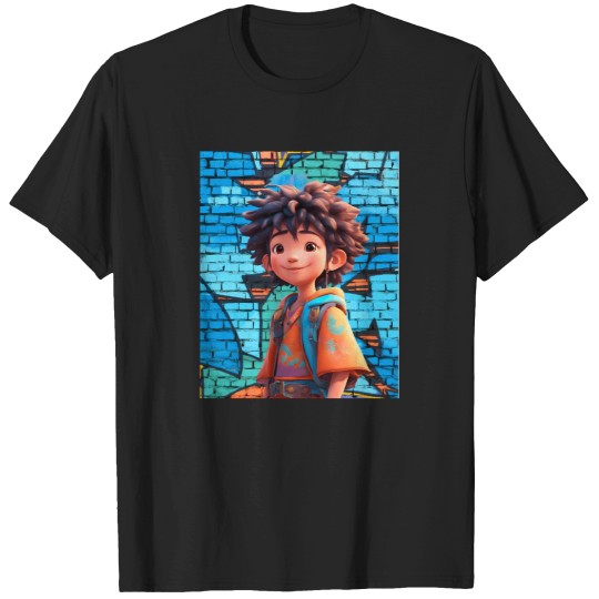 Discover Animated-Rap-Style-Graffiti-T-Shirt T-Shirts