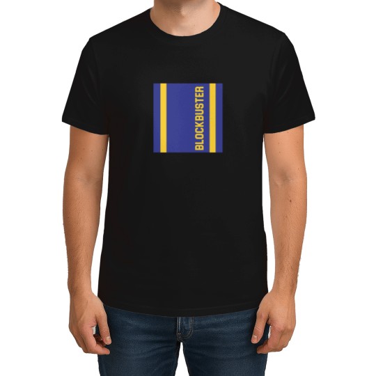 Discover Blockbuster-Video-90S-Vhs-Rental-Store-Merchandise-Blue-Yellow T-Shirt T-Shirts
