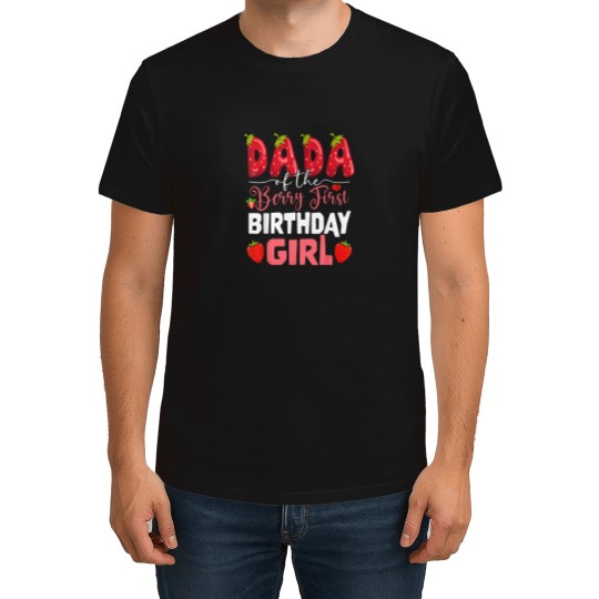 Discover Dada-Of-The-Berry-First-Birthday-Of-Girl-Strawberry-Dad-T-Shirt T-Shirts