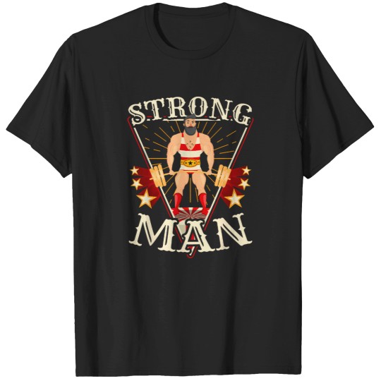 Discover Deadlift-Shirt---Vintage-Circus-Strongman-Costume-T-Shirt T-Shirts
