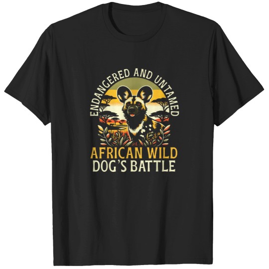 Discover Endangered Species African Wild Dog Animal Rights Activist T-Shirt (7) T-Shirts