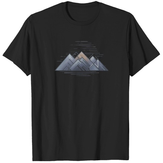 Discover Geometric-Sunrise-Mountain-Range-3-Active-T-Shirt T-Shirts