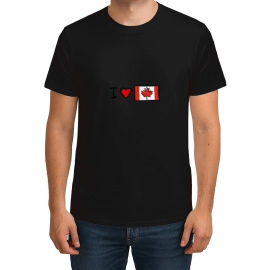 Discover I-Love-Canada-Love-Art T-Shirt T-Shirts
