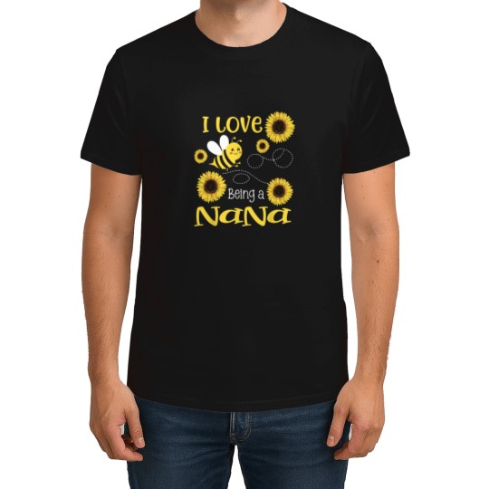 Discover Womens I Love Being A Nana Sunflower Bee Lover T-Shirts