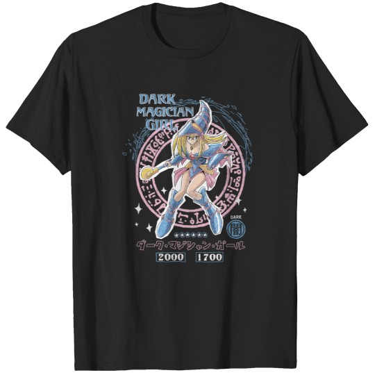 Discover YuGiOh Duel Monsters Dark Magician Girl Card Pose Anime T-Shirts