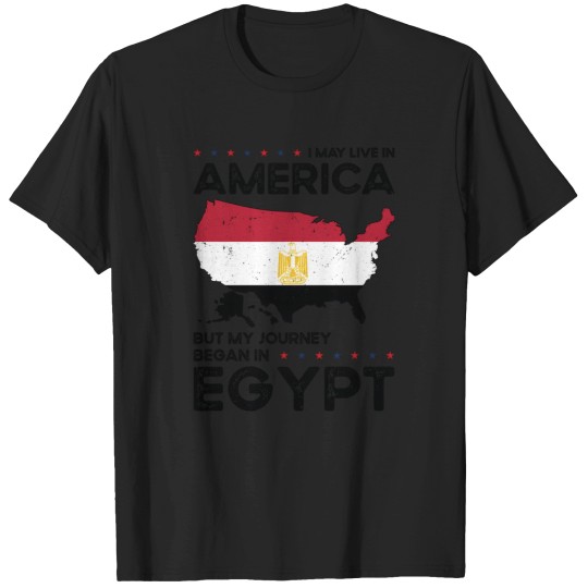 Discover Egyptian American Patriot Usa Grown Egypt Us Flag T-Shirts