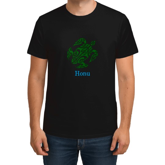 Discover Abstract Green Hawaiian Sea Turtle T-Shirts