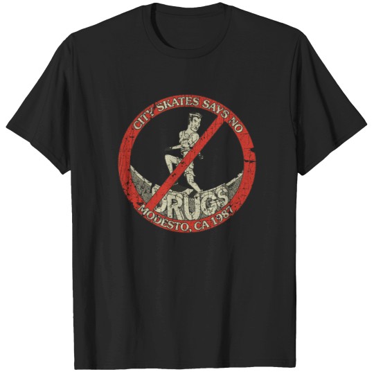 Discover City Skates Says No To Drugs 1987 T-Shirts