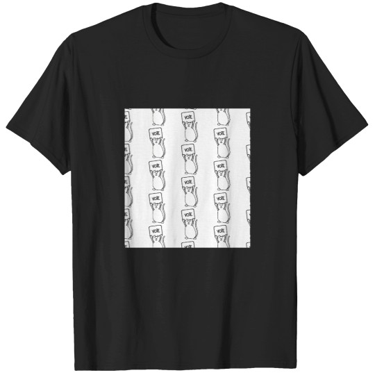 Discover 2944 Political Pussy Cat Says Vote Sleeveless Top T-Shirts