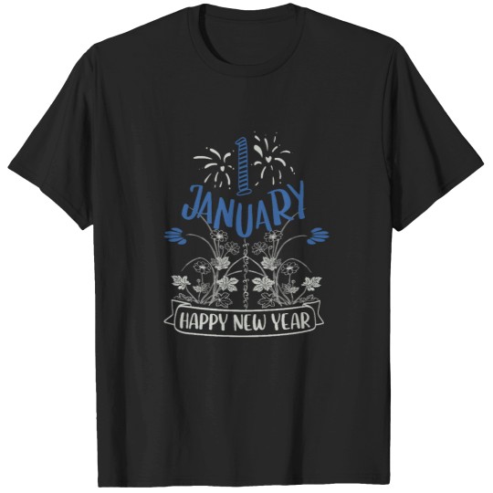 Discover 1 January Happy New Year T-Shirts