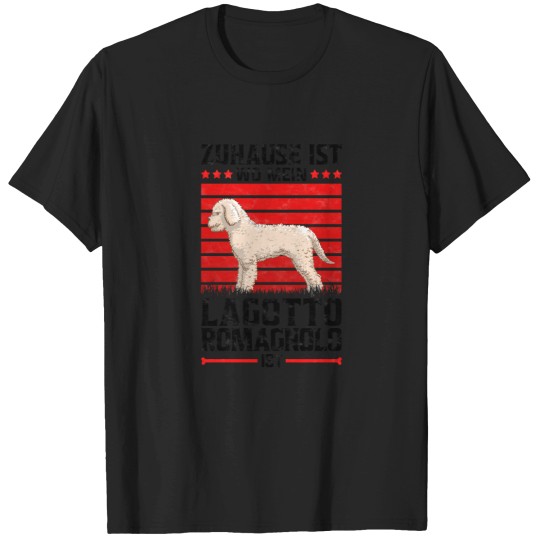 Discover Home is where my Lagotto Romagnolo is truffle dog saying(1) T-Shirts