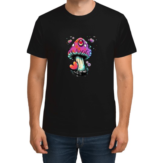 Discover Mushroom Heart T-Shirts