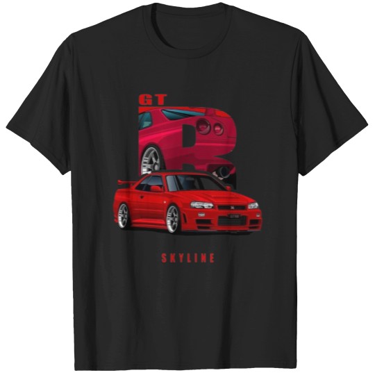 Discover Skyline,   GTR , R32 R33 R34, jdm, japan T-Shirts