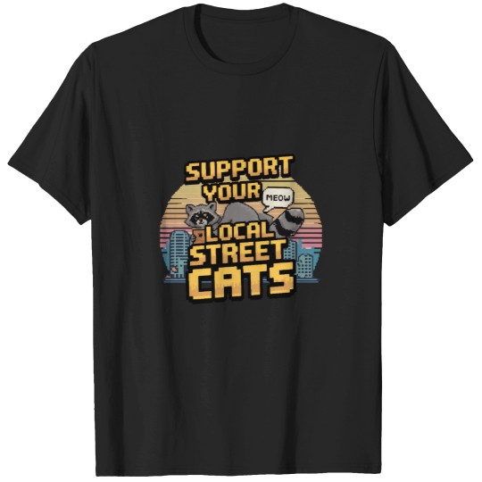 Discover Street Cats Racoon Possum - Support Your Local Street Cycling Bicycle Funny Mountain Biking Bike And Brew For Men Women T-Shirts