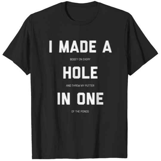 Discover Golf logo, golfer, golf merch, merch, gift T-Shirts