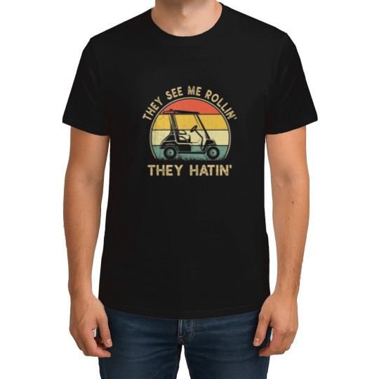 Discover Golf logo, golfer, golf merch, merch, gift T-Shirts