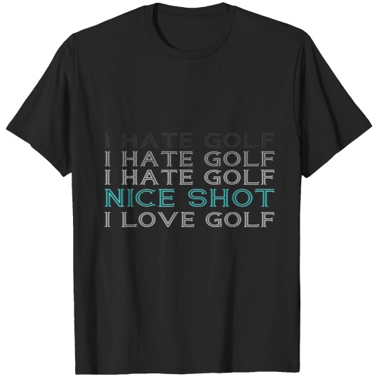 Discover Golf logo, golfer, golf merch, merch, gift T-Shirts
