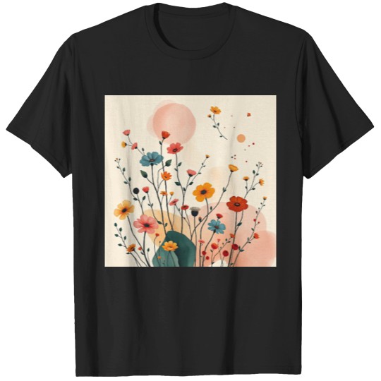 Discover Pickleball Summer Flowers T-Shirts