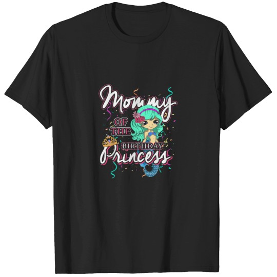 Discover Mommy Of The Birthday Mermaid Mother Girl Mermaid Birthday T-Shirts