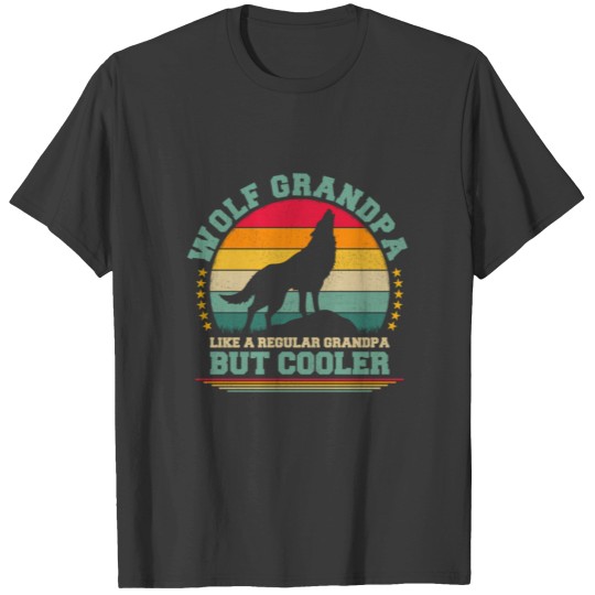 Discover Wolf Grandpa Like A Regular Grandpa Father'S Day T Shirts