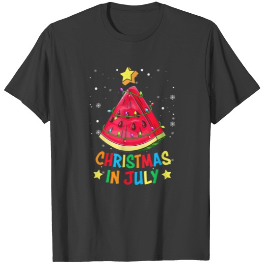 Discover Christmas In July Watermelon Christmas Tree T Shirts