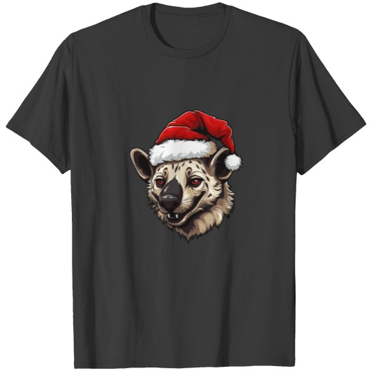 Discover Hyena head Christmas portrait T Shirts