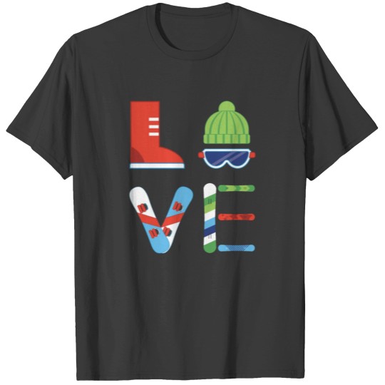 Discover LOVE Snowboarding T Shirts