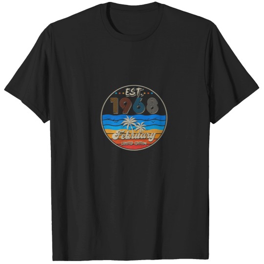 Discover Vintage 54Th Birthday Born In February Est.1968 54 T Shirts