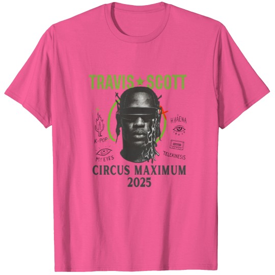 Discover Travis Circus Maximum Shirt, 2025 Tour Graphic Tee, Utopia Era Rap Merch