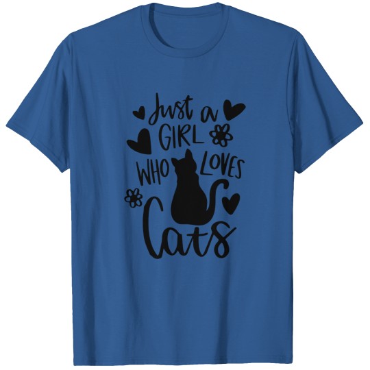 Discover Cat Lover Shirt, Just A Girl Who Loves Cats T-shirt, Cat Owner Gift