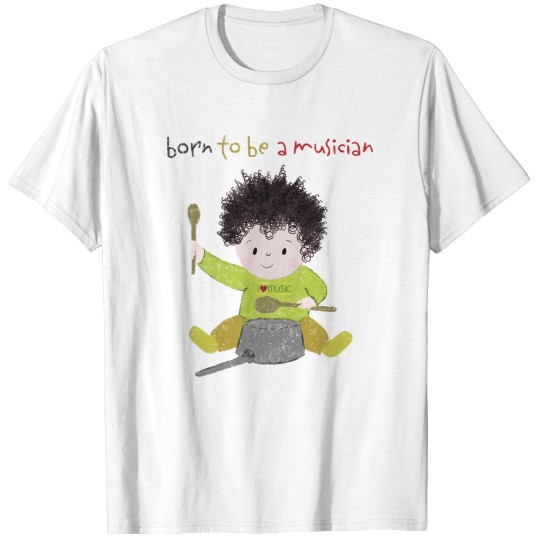 Discover Playful nursery ‘Born to be a musician” design T-Shirts