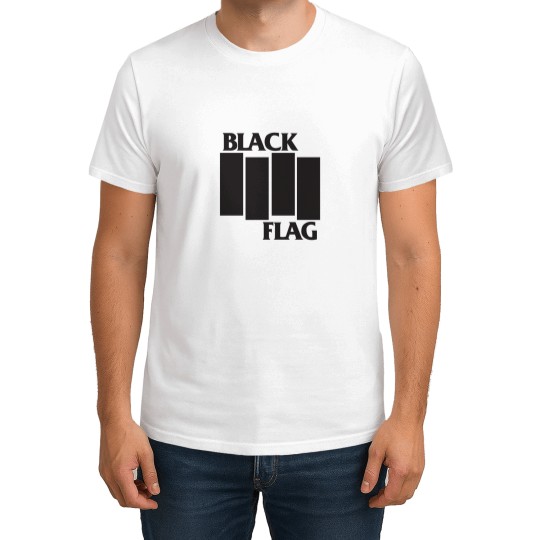 Discover logo black flag cover T-Shirts