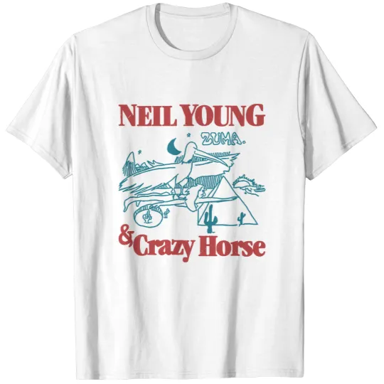 Discover Neil Young Zuma T-shirt, Vintage Rock Band Tee Shirt