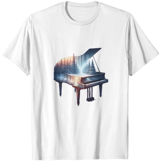 Discover Winter Melody A Piano that Resonates with Nature Active T-Shirts