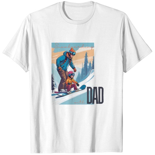 Discover Powder Bond Snowboarding With Dad T-Shirts