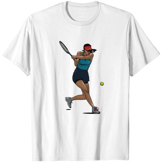 Discover Woman Tennis Player T-Shirts