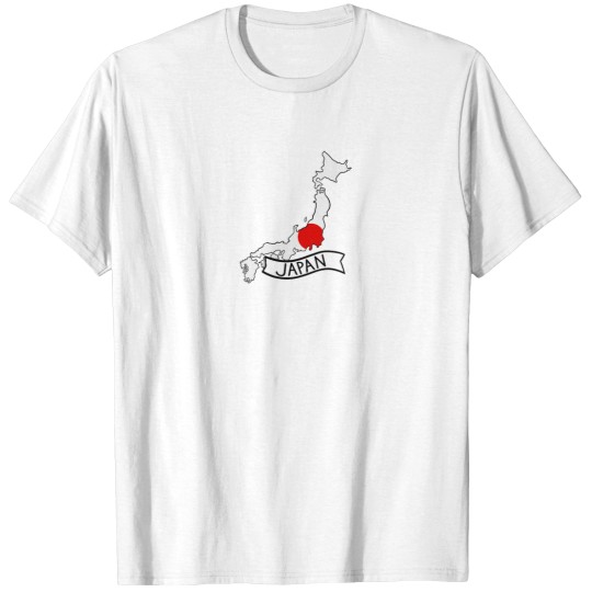 Discover Japan flags Map T-Shirts