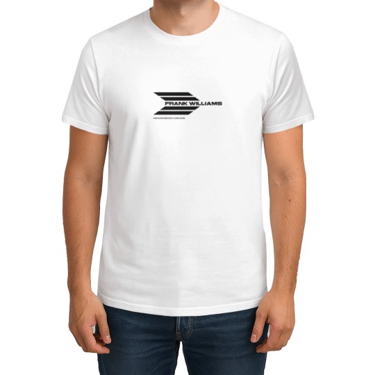 Discover Frank Williams Racing 1969-70 team logo (with address) - black T-Shirts