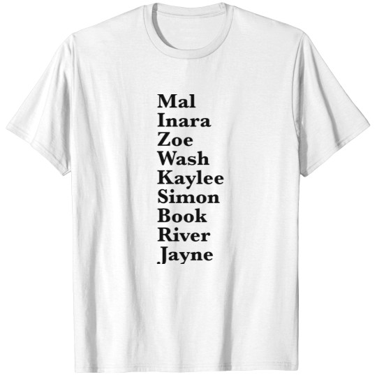 Discover Serenity Crew - Firefly T-Shirts