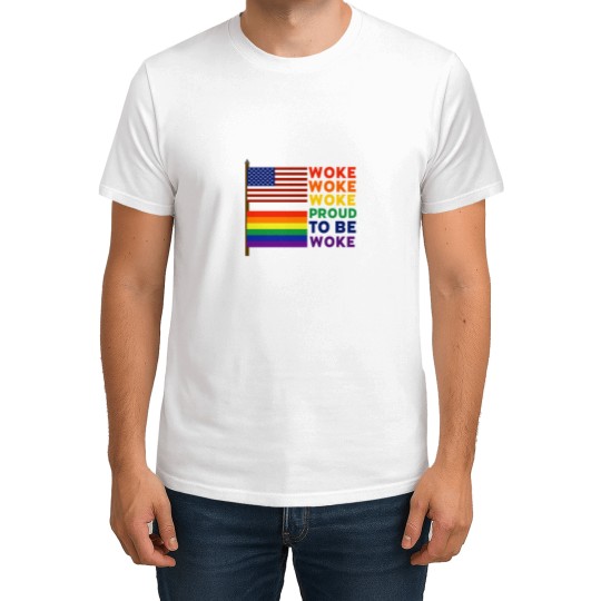 Discover Proud to be woke patriotic and Inclusivess flags T-Shirts