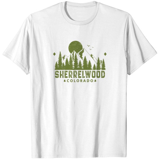 Discover Sherrelwood Colorado mountains Souvenir T-Shirts